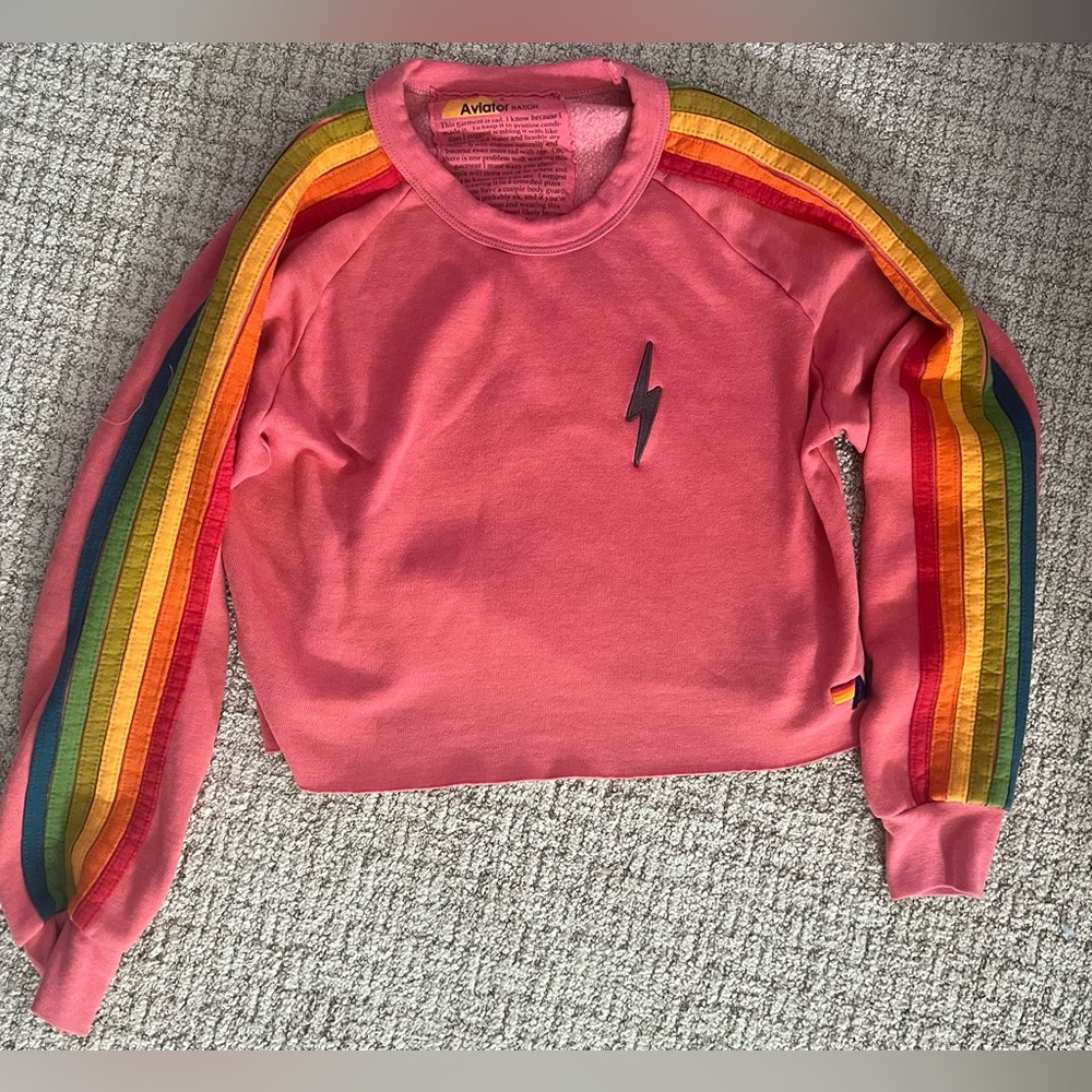 Women’s Aviator Nation cropped sweatshirt